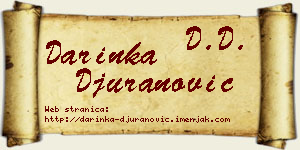 Darinka Đuranović vizit kartica